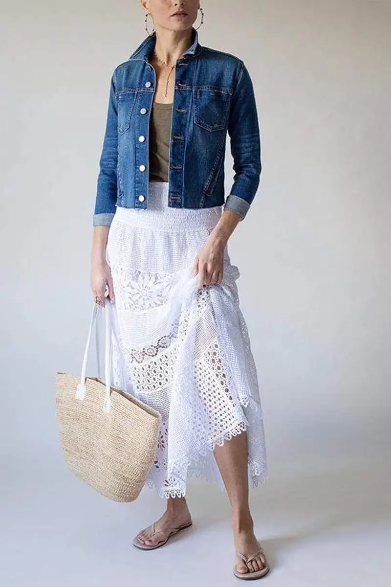 L'Agence Janelle Raw Denim Jacket | Thumbnail 3