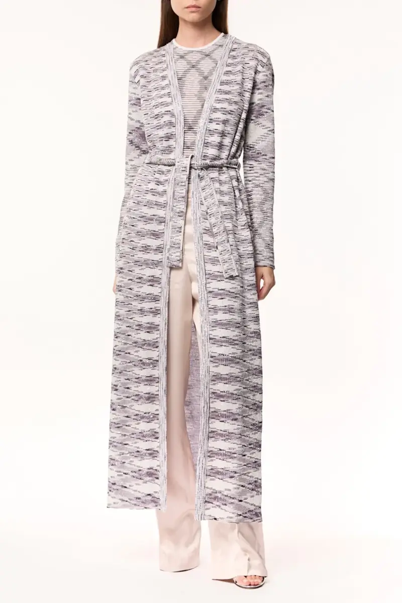 Missoni Knit Weave Sequin Long Cardigan | Thumbnail 3