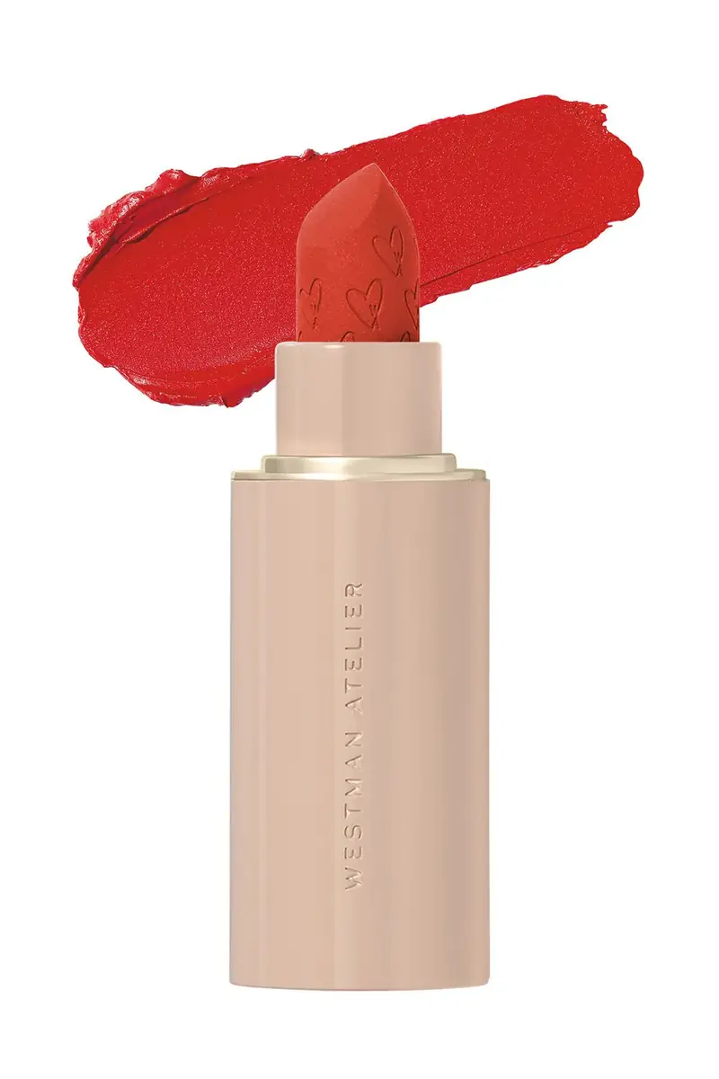 Westman Atelier Lip Suede Matte Lipstick - Le Rouge Bright Tomato | Image 1 Westman Atelier Lip Suede Matte Lipstick - Le Rouge Bright Tomato | Image 1
