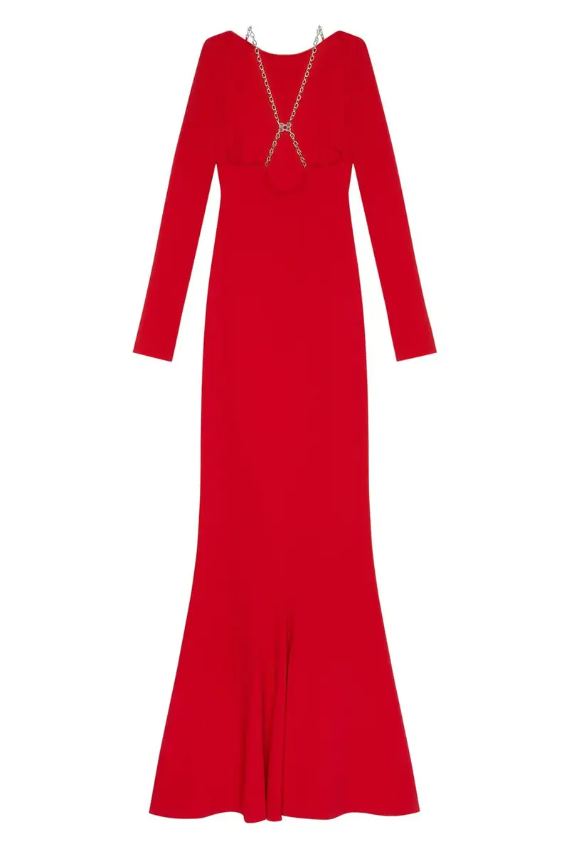 Givenchy Long Sleeve Dress W/ Chain | Thumbnail 5