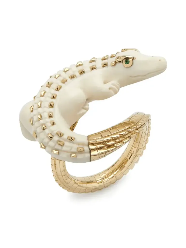 Mammoth Alligator Twist Ring