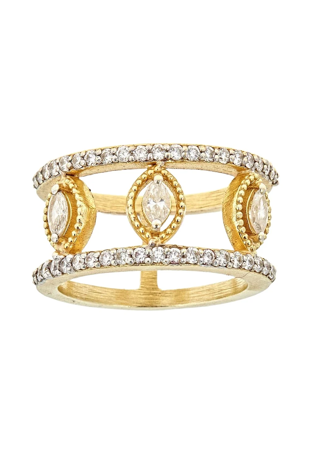 Marquise Diamond Bezel Band Marquise Diamond Bezel Band