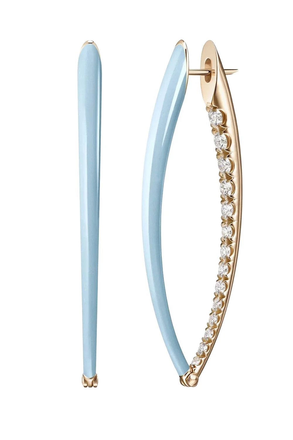Medium Pastel Blue Cristina Earrings