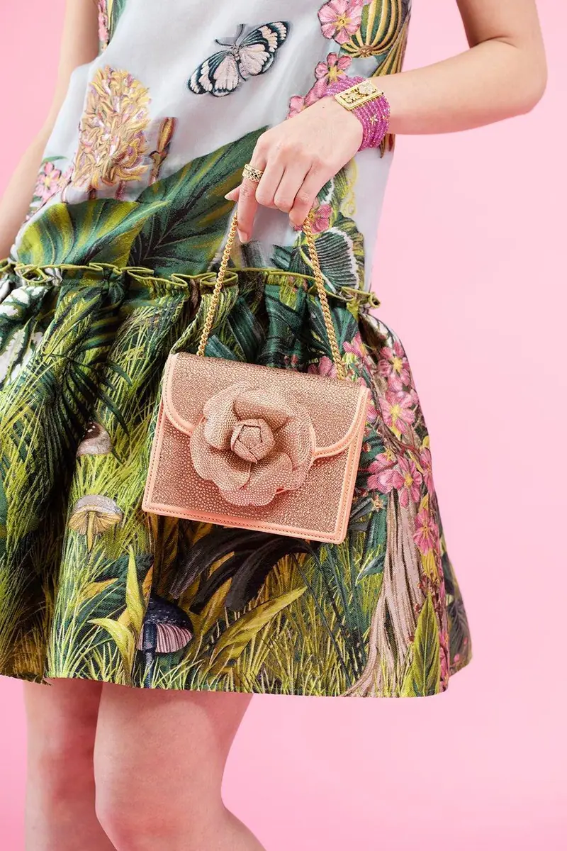Oscar de la Renta Mini Tro Bag - Crystal Pave | Thumbnail 2