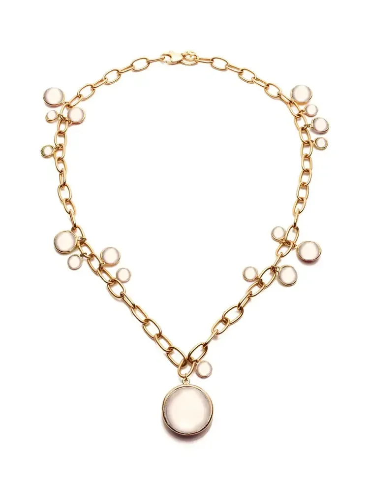 Mischief Moon Quartz Disc Necklace