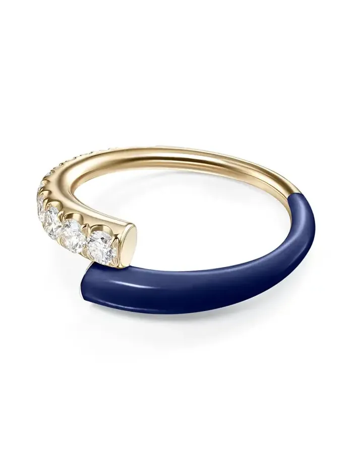 Navy Diamond Lola Ring