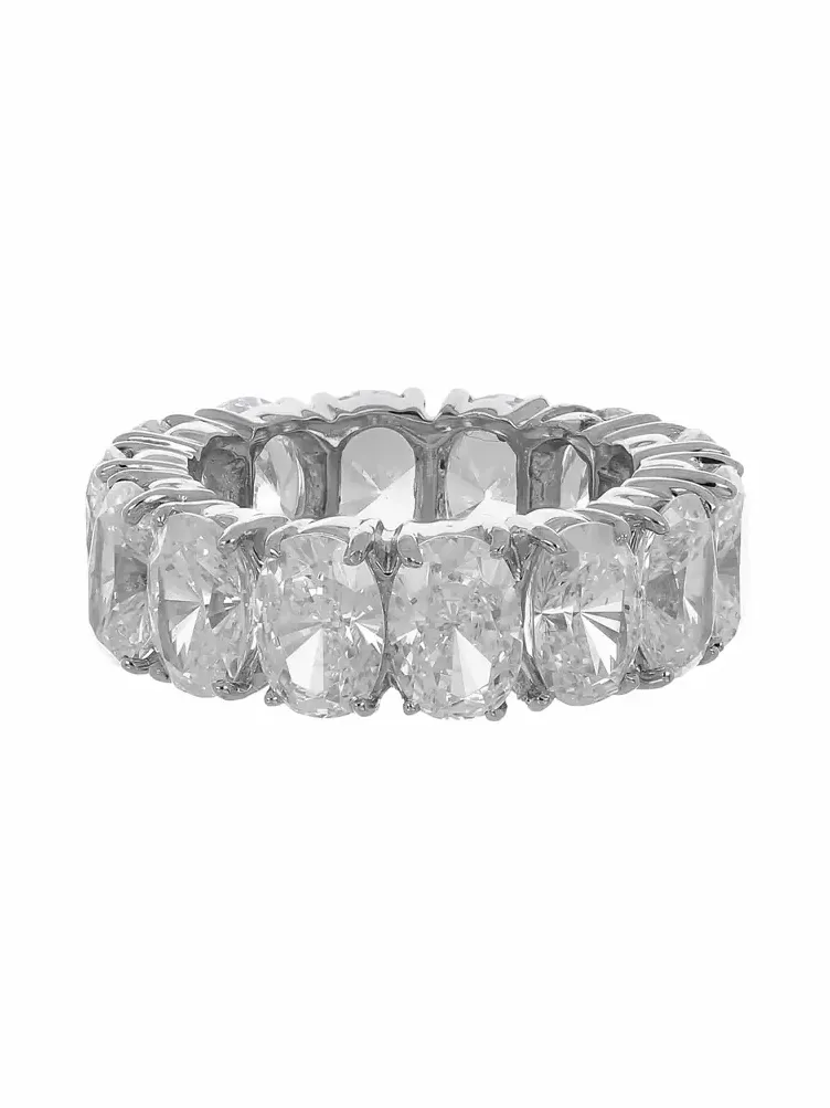 Oval Cut Eternity Band