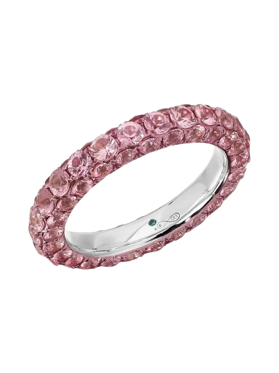 Pink Sapphire 3 Sided Ring