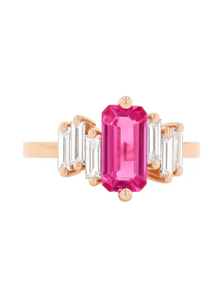 Pink Sapphire Diamond Ring Pink Sapphire Diamond Ring