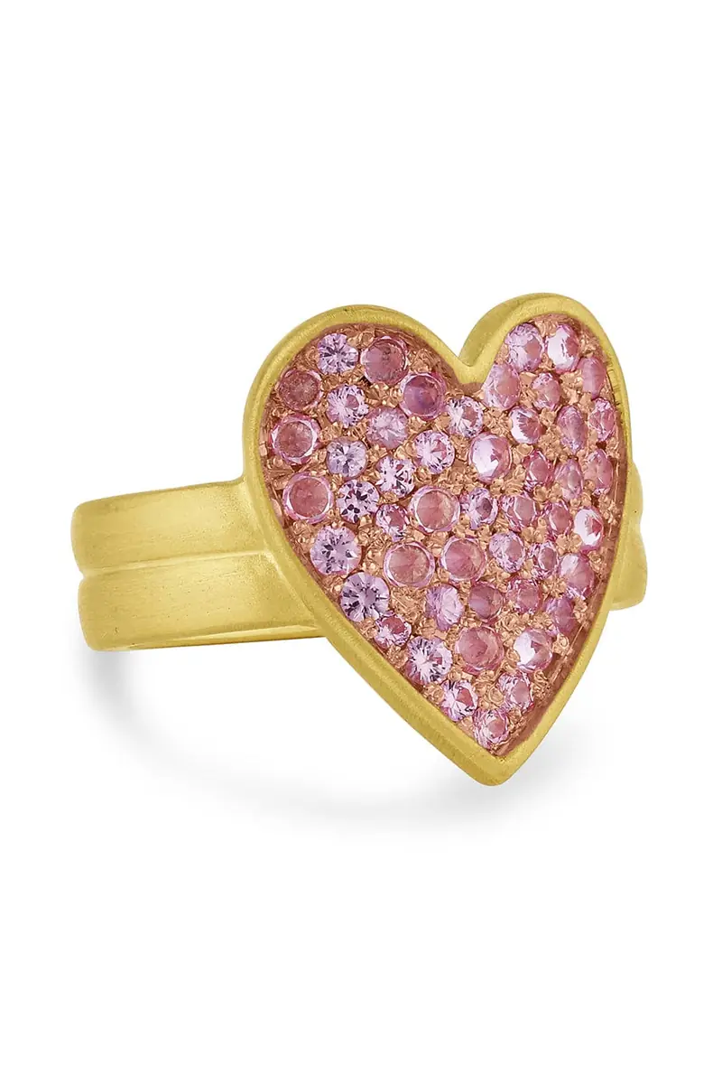 Pink Sapphire Heart Ring Pink Sapphire Heart Ring