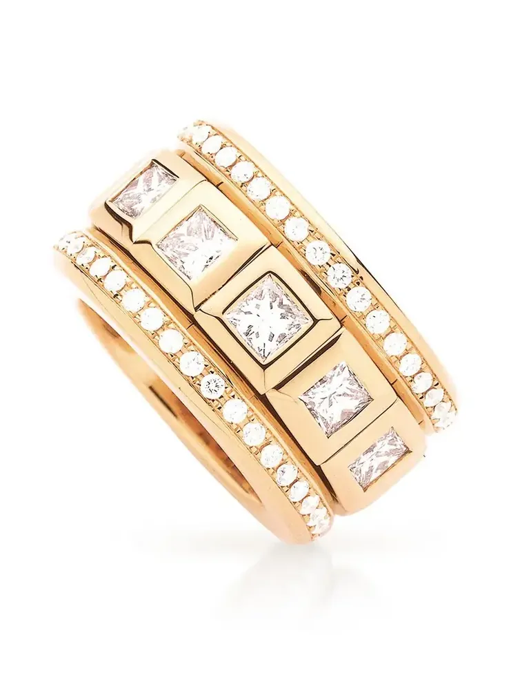 Princess Diamond Pave Ring Princess Diamond Pave Ring