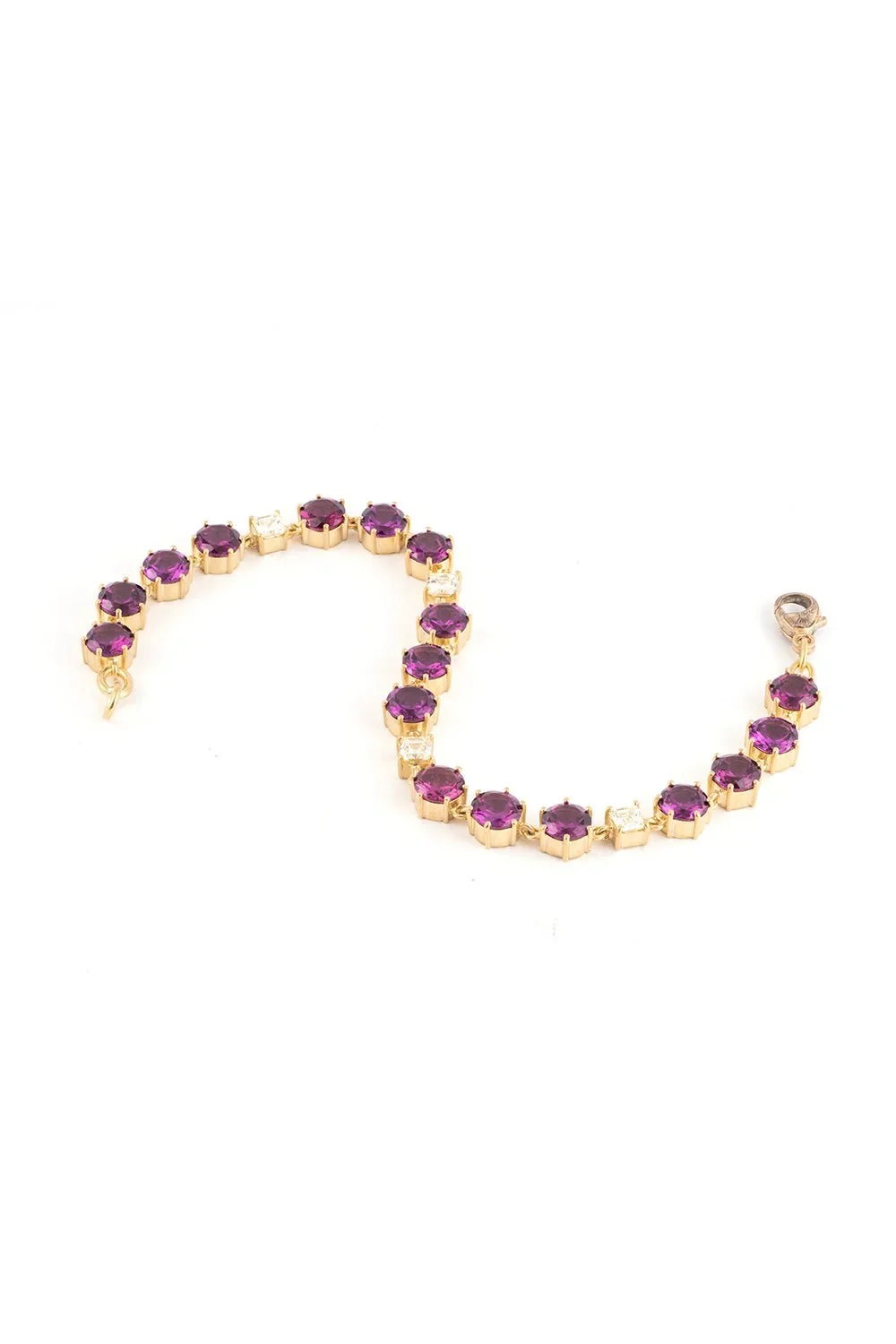Purple Rhodolite Asher Diamond Tennis Bracelet