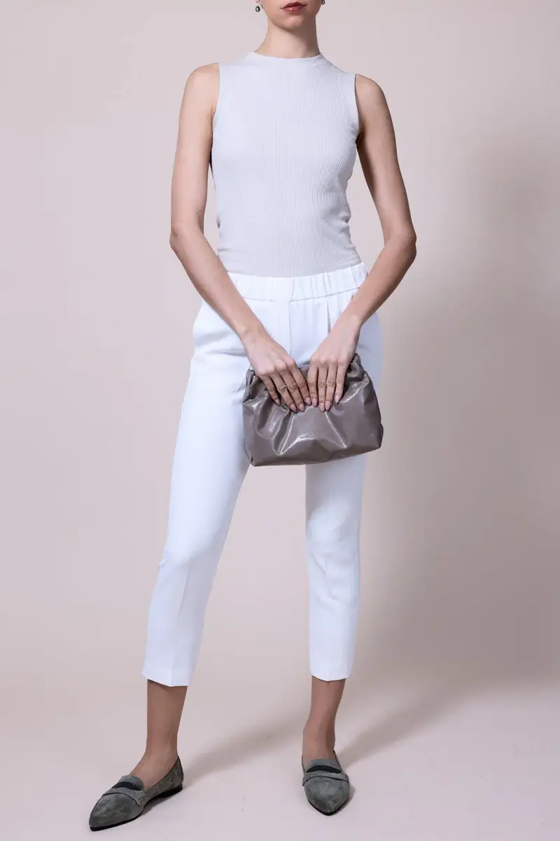 Brunello Cucinelli Ribbed Tank - Beige | Thumbnail 3
