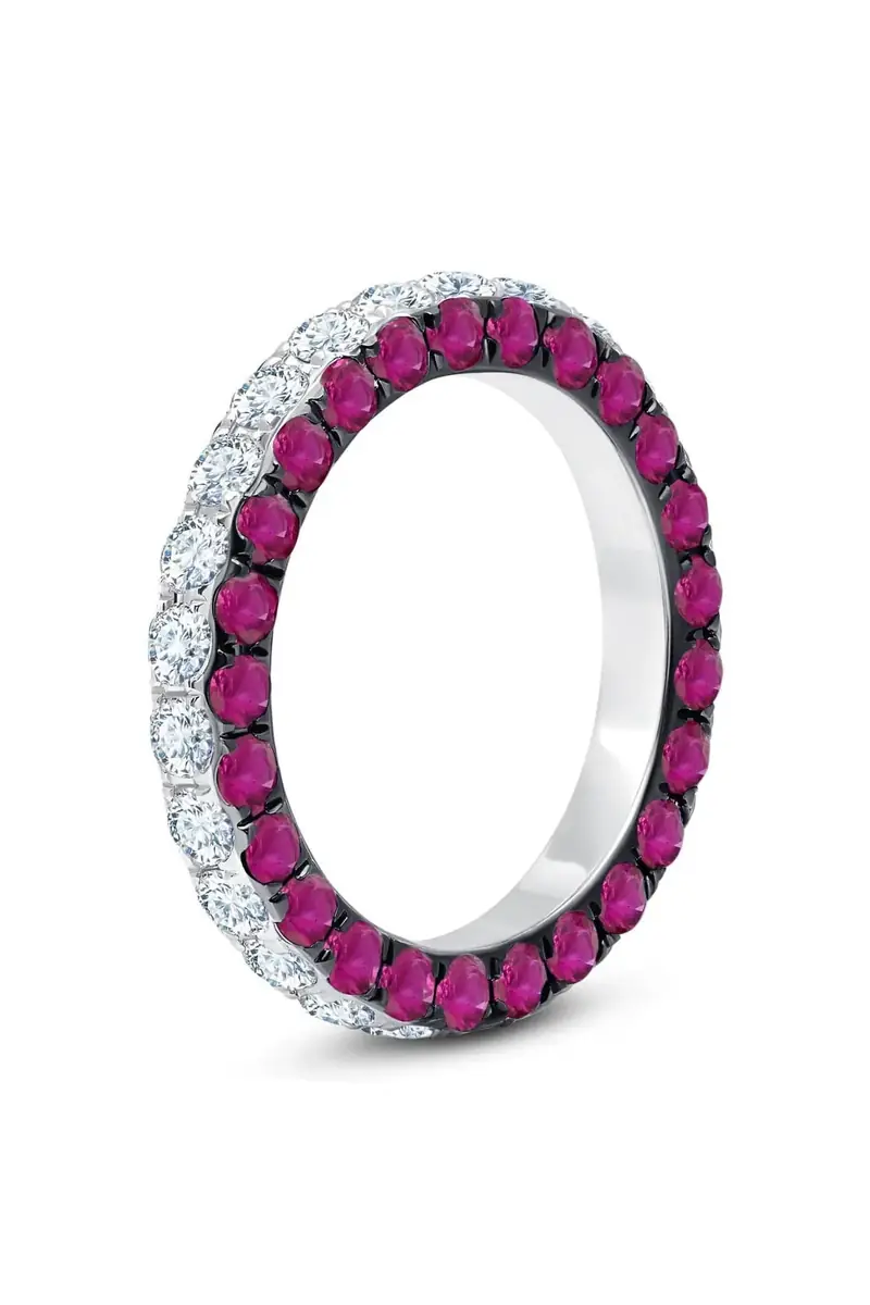 GRAZIELA Ruby & Diamond 3 Sided Ring | Thumbnail 4 GRAZIELA Ruby & Diamond 3 Sided Ring | Thumbnail 4