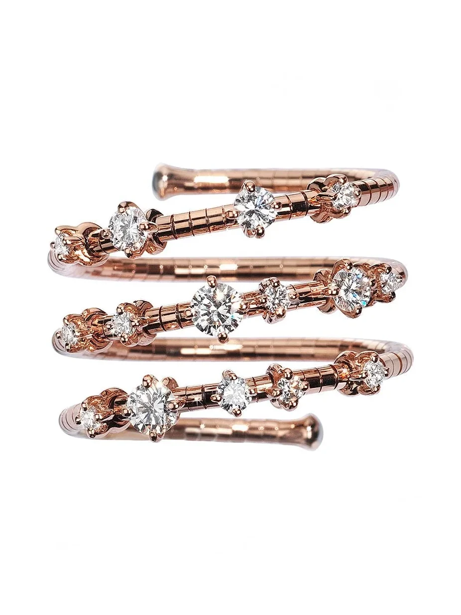 Rugiada Diamond Three Wrap Ring Rugiada Diamond Three Wrap Ring
