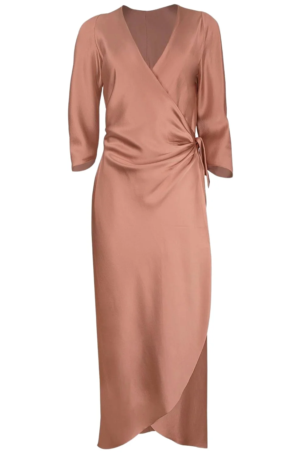 PETER COHEN Sleeve Sign Wrap Dress - Penny