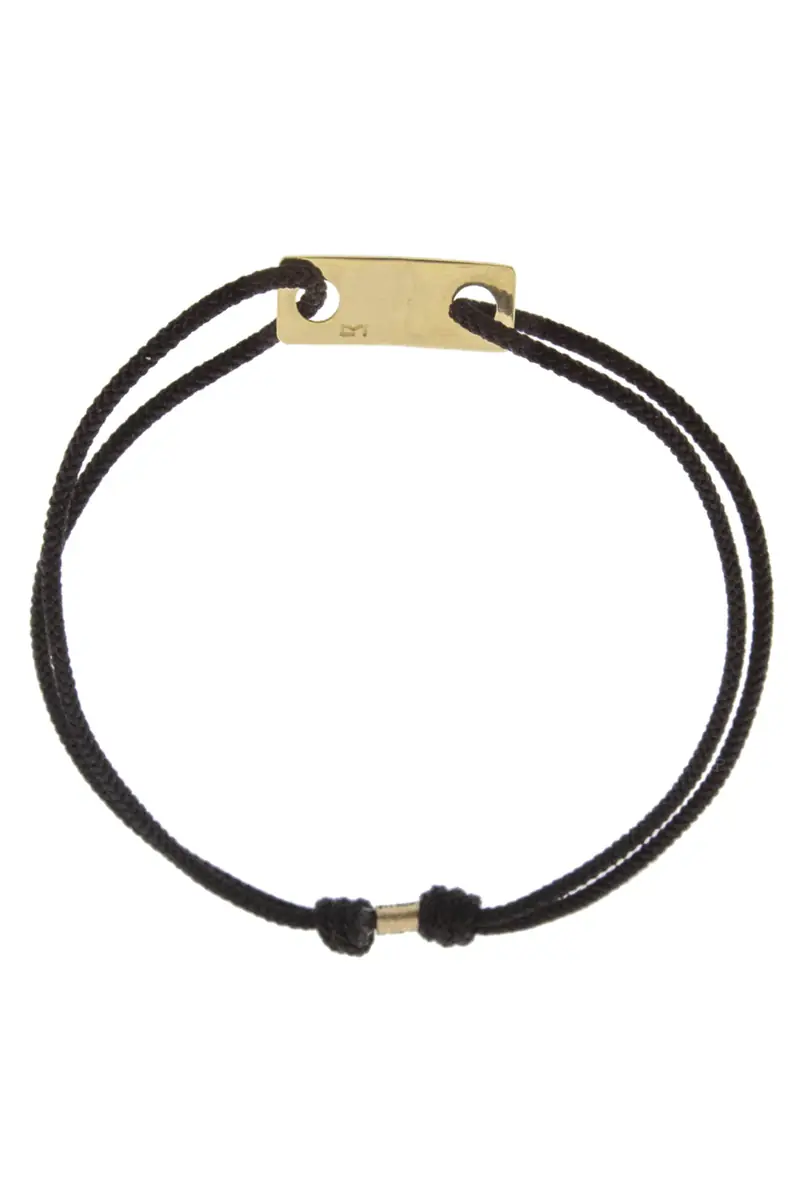 LUIS MORAIS Small ID Plate Link Cord Bracelet | Thumbnail 4 LUIS MORAIS Small ID Plate Link Cord Bracelet | Thumbnail 4