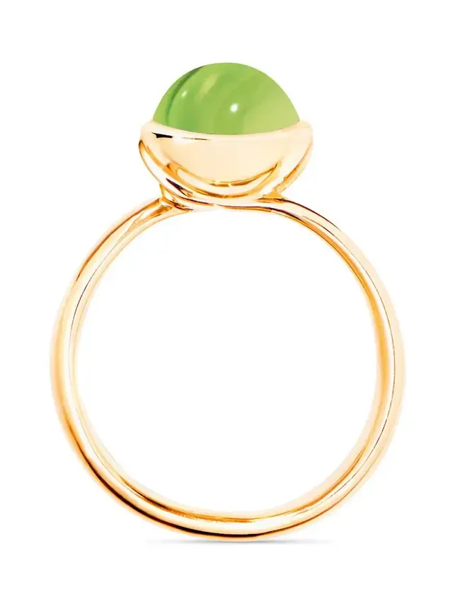 Small Peridot Bouton Ring