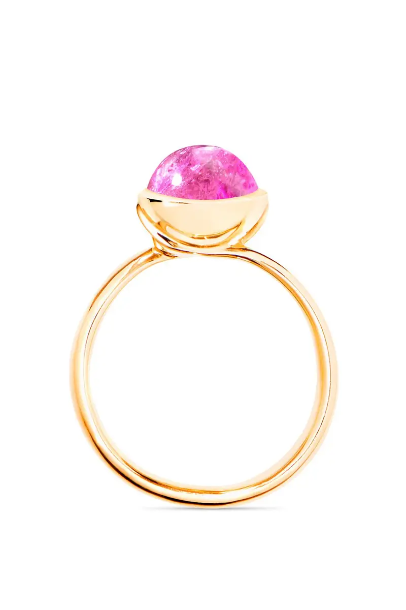 TAMARA COMOLLI Small Rose Tourmaline Bouton Ring | Thumbnail 5