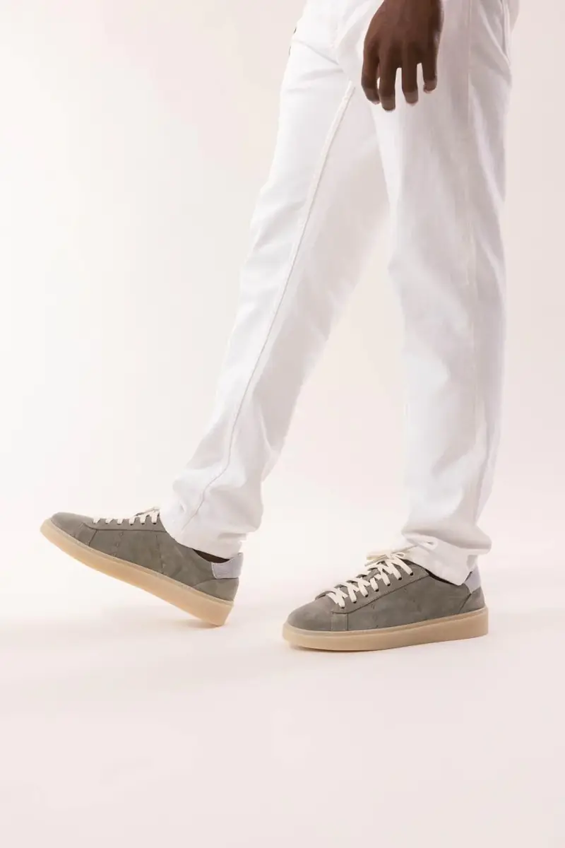 ELEVENTY Suede Sneaker - Miltitary | Thumbnail 4