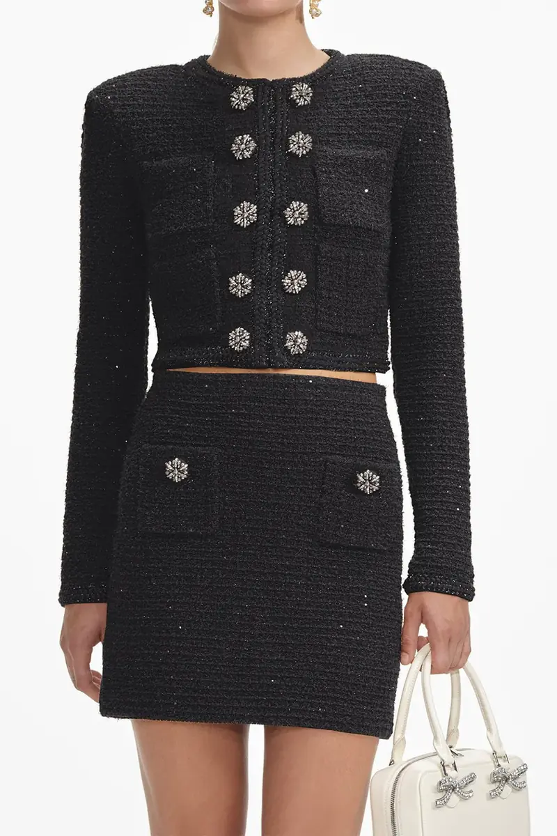 Self-Portrait Textured Jacket | Thumbnail 3