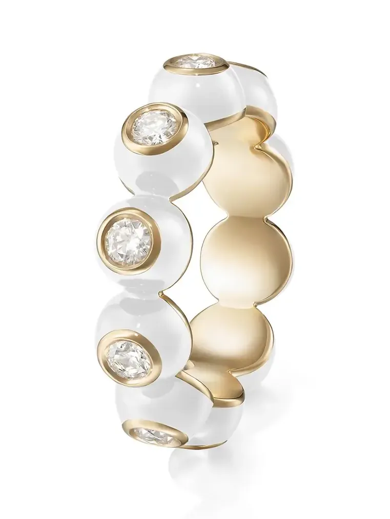 White Audrey Eternity Band
