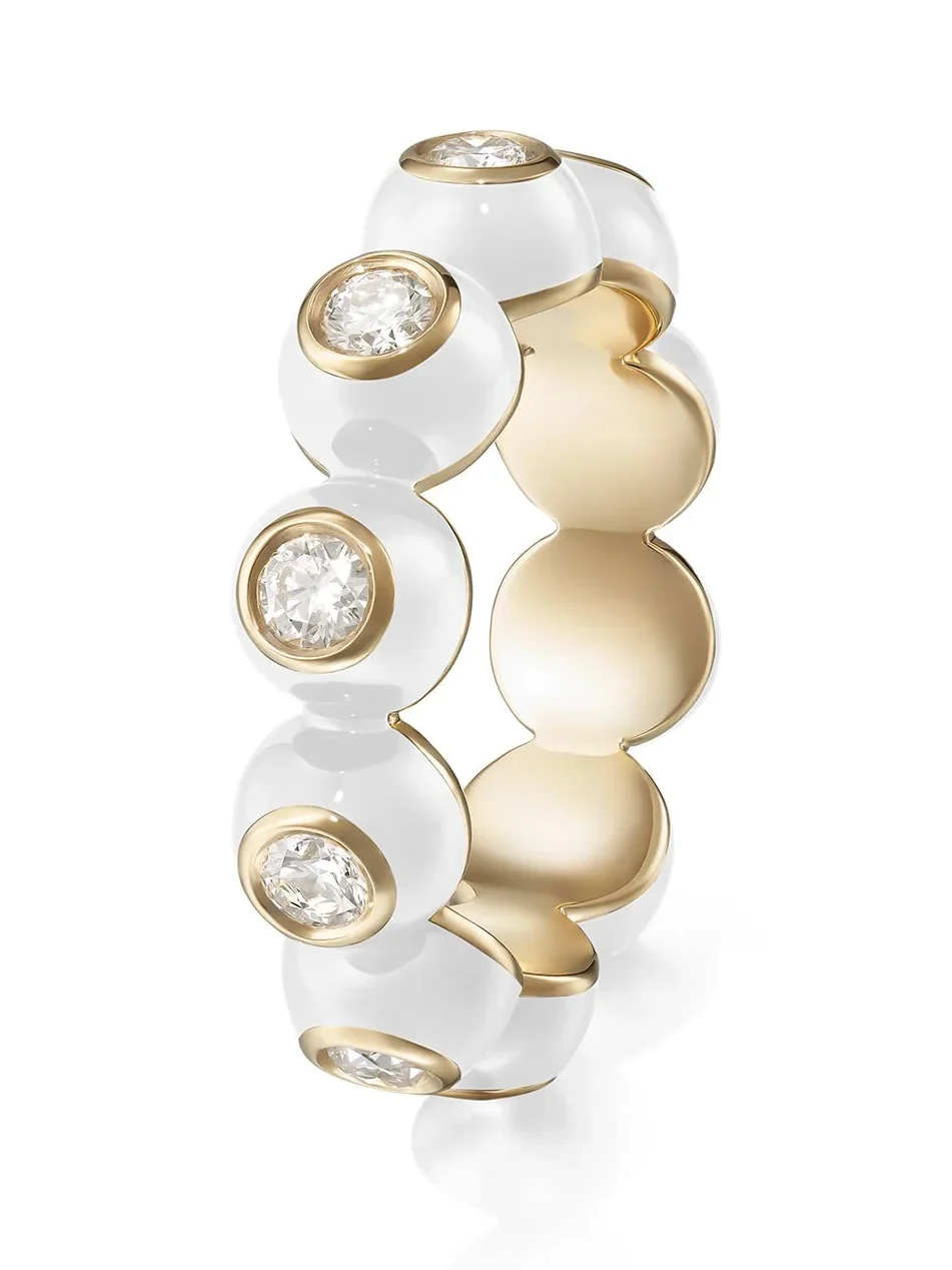 Melissa Kaye White Audrey Eternity Band