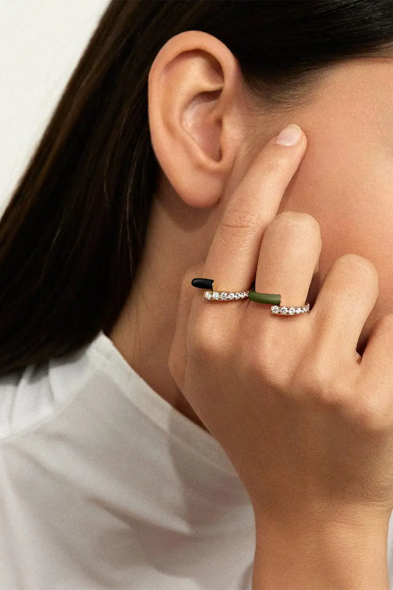 Melissa Kaye White Diamond Lola Ring | Thumbnail 2 Melissa Kaye White Diamond Lola Ring | Thumbnail 2