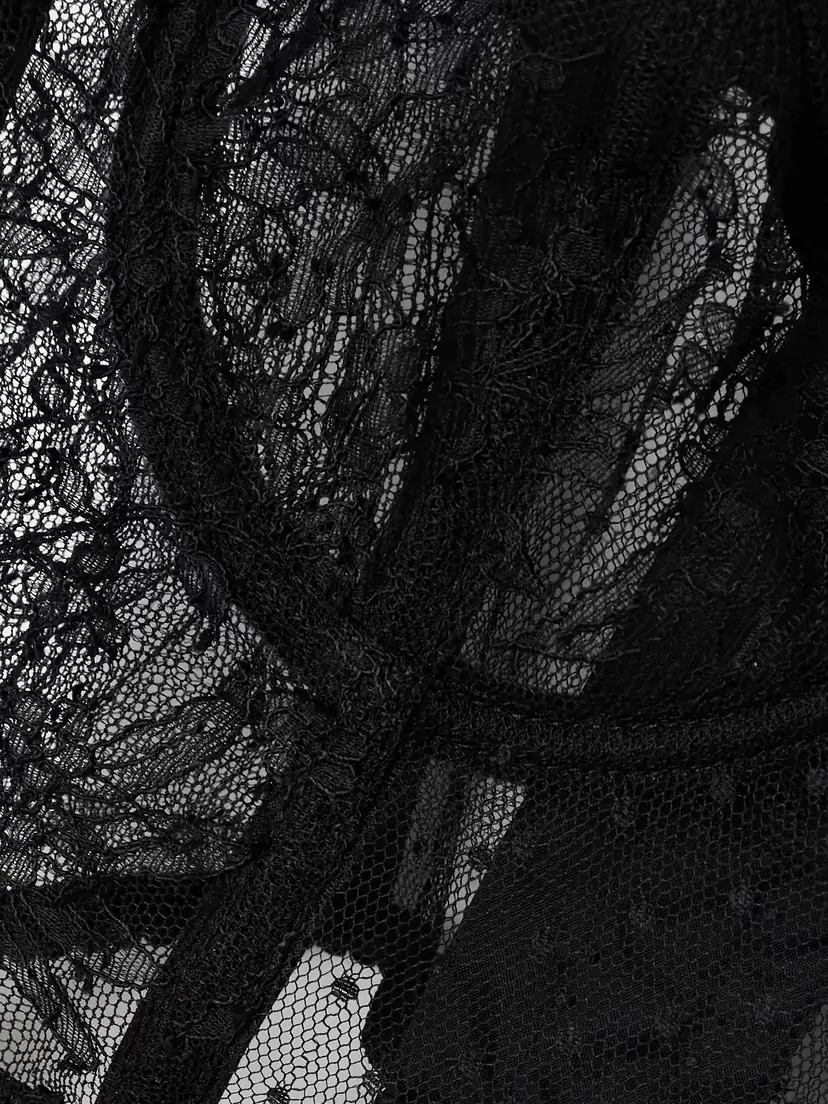 Dolce & Gabbana Embroidered Tulle Underwired Bralette | Thumbnail 6