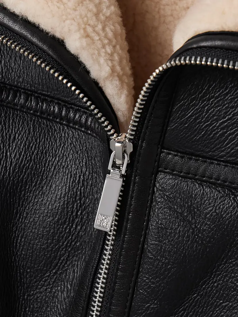 TOTEME Two-tone Shearling Jacket | Thumbnail 5