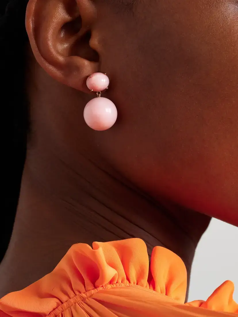 Irene Neuwirth Gumball 18-karat Rose Gold Opal Earrings | Thumbnail 2