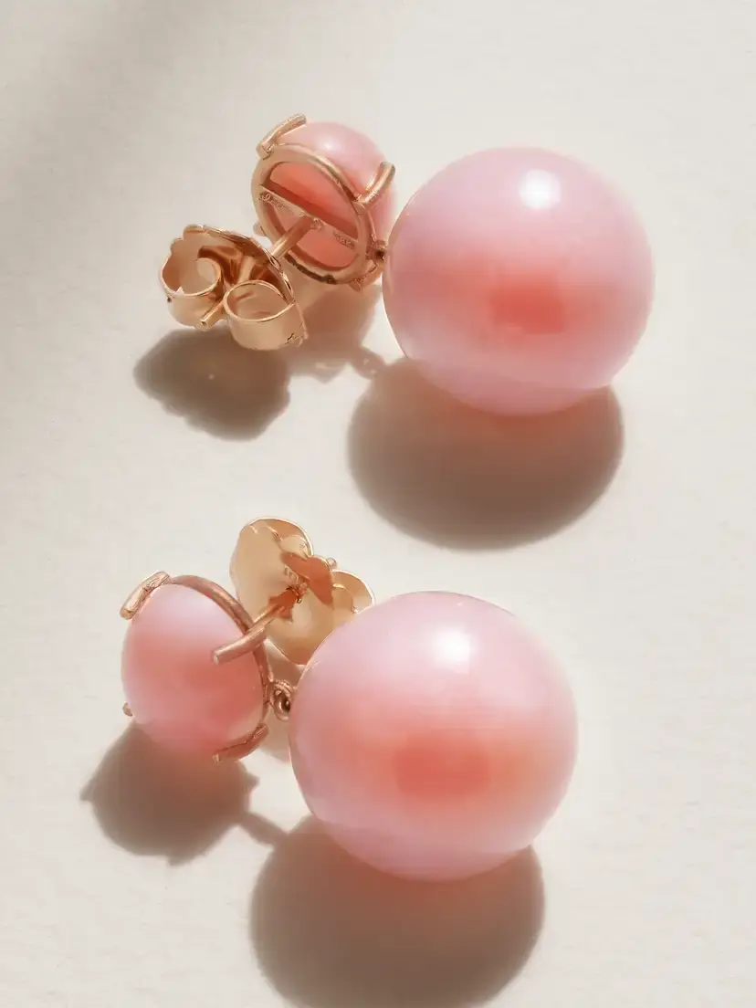 Irene Neuwirth Gumball 18-karat Rose Gold Opal Earrings | Thumbnail 3