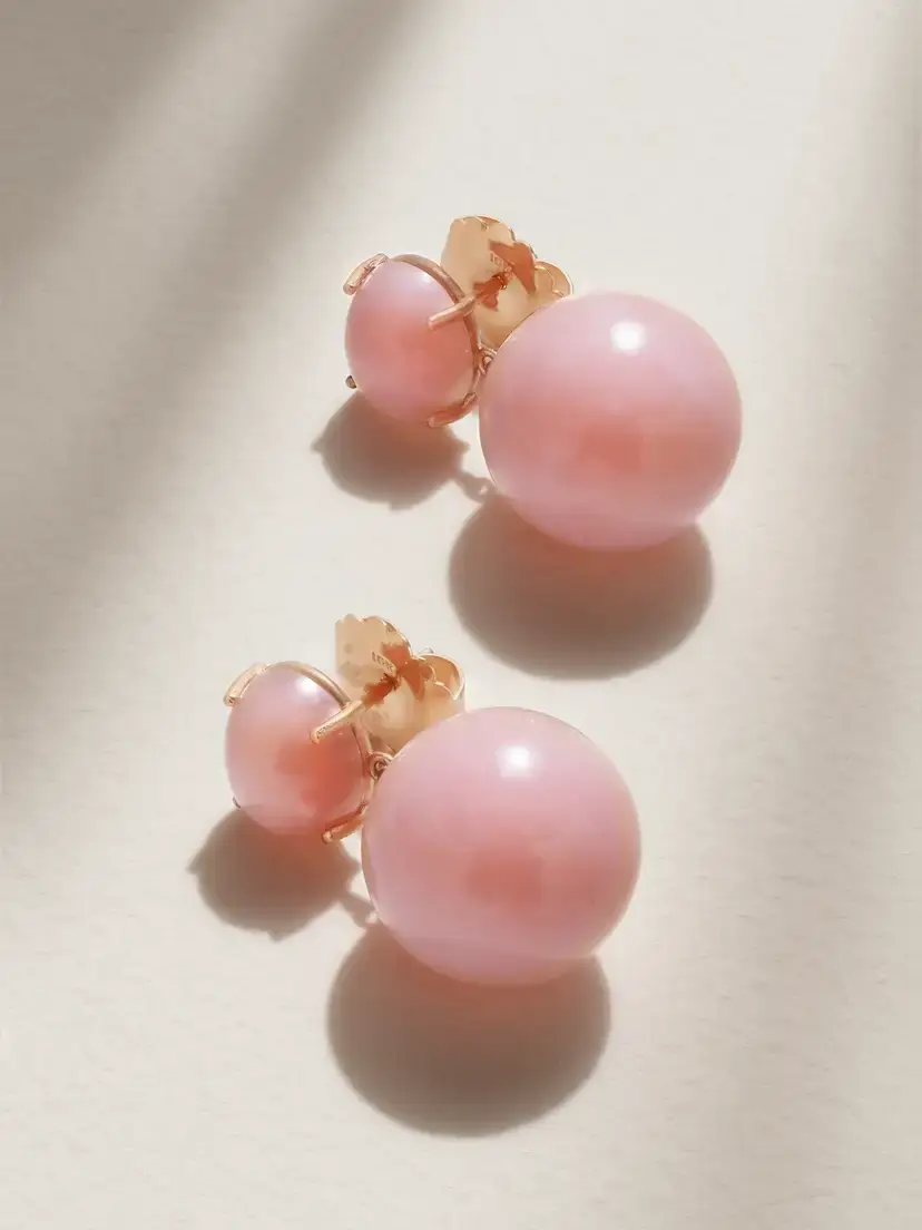 Irene Neuwirth Gumball 18-karat Rose Gold Opal Earrings | Image 1 Irene Neuwirth Gumball 18-karat Rose Gold Opal Earrings | Image 1