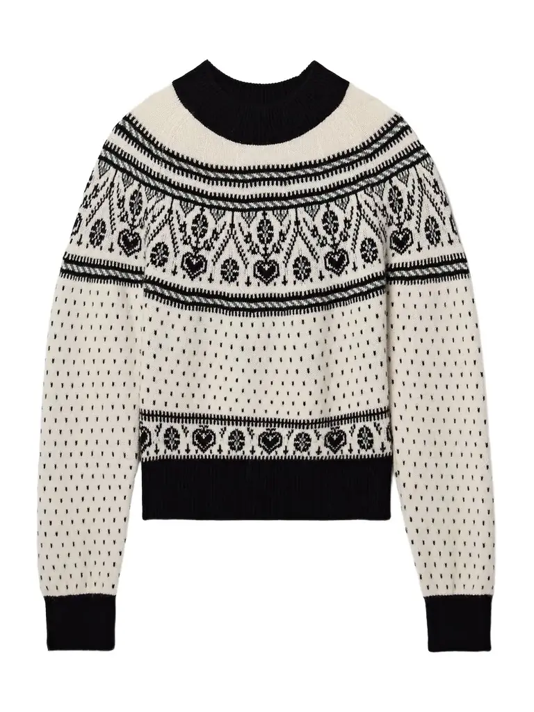 Guy Intarsia Cashmere-blend Sweater