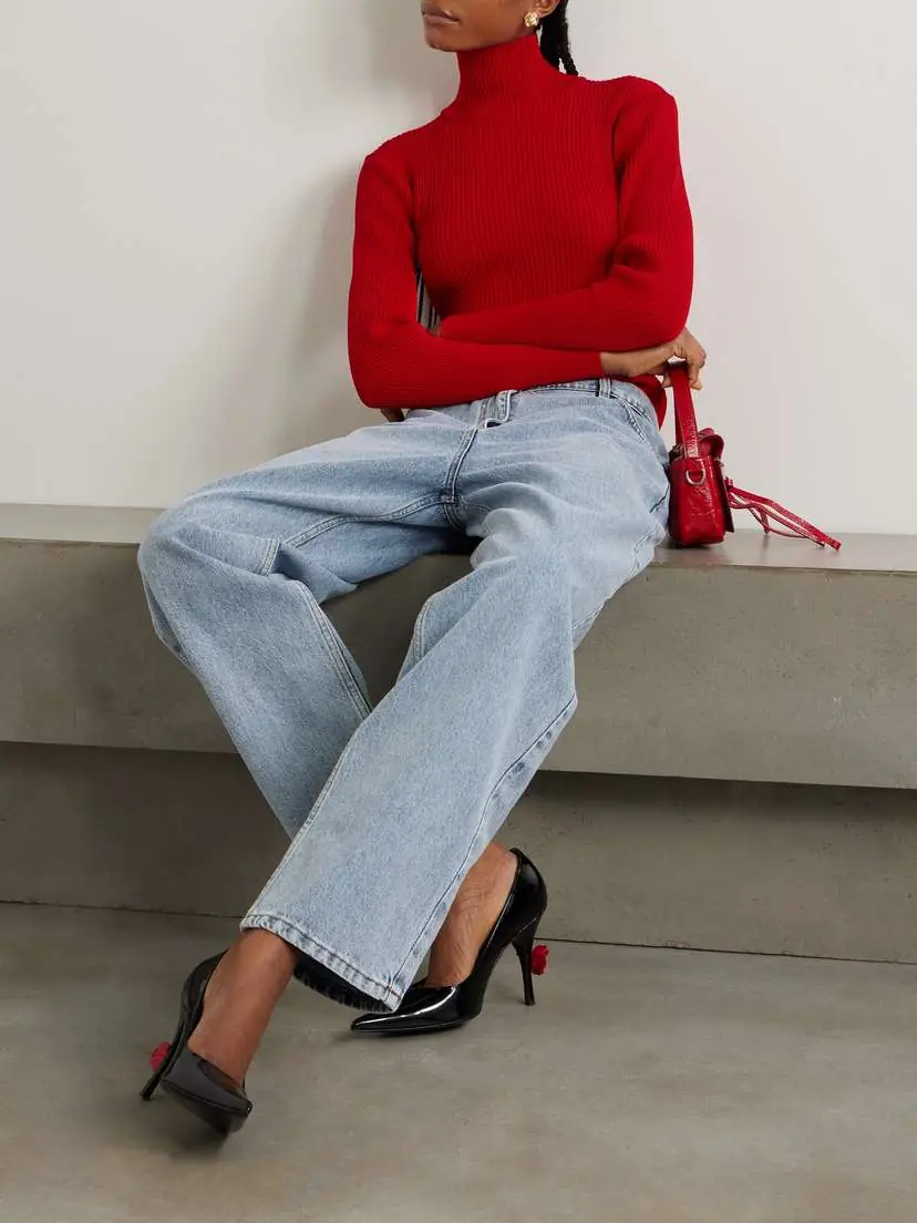 Magda Butrym Ribbed-knit Turtleneck Bodysuit | Thumbnail 2 Magda Butrym Ribbed-knit Turtleneck Bodysuit | Thumbnail 2