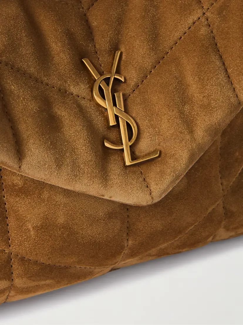 Saint Laurent Toy Puffer Matelassé Leather-trimmed Suede Shoulder Bag | Thumbnail 4 Saint Laurent Toy Puffer Matelassé Leather-trimmed Suede Shoulder Bag | Thumbnail 4