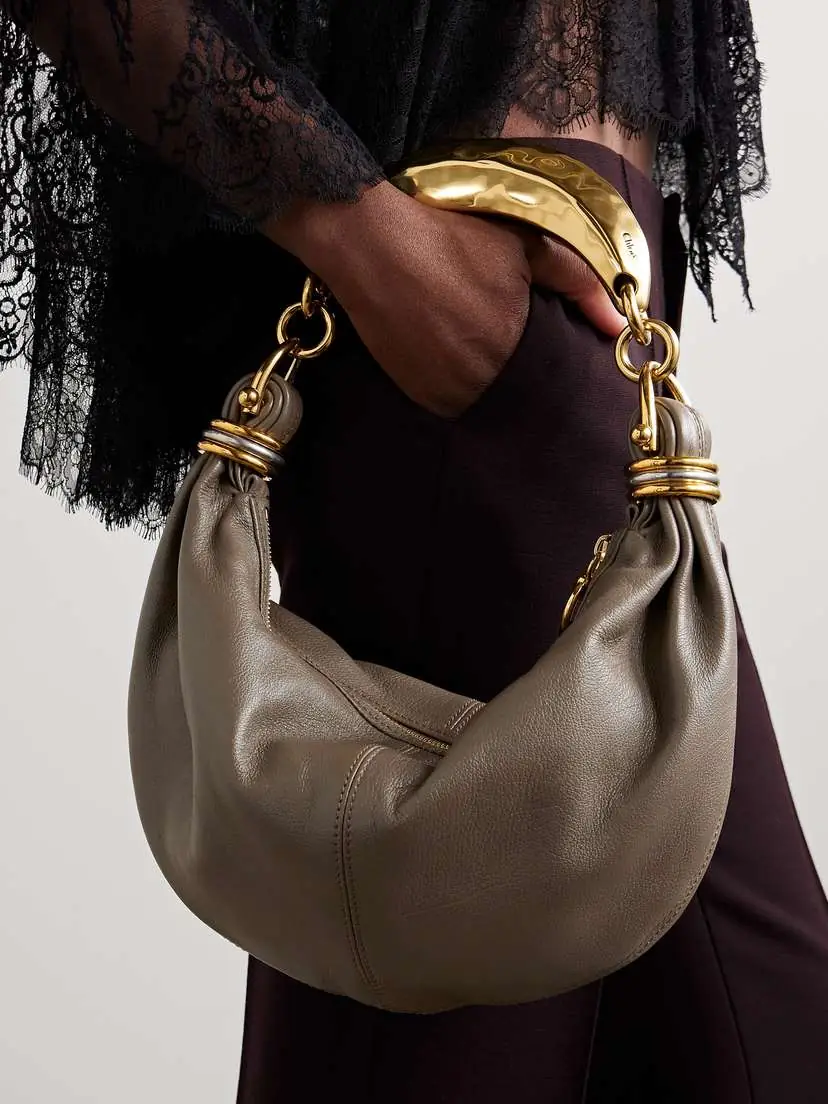 Chloé Bracelet Embellished Textured-leather Shoulder Bag | Thumbnail 2