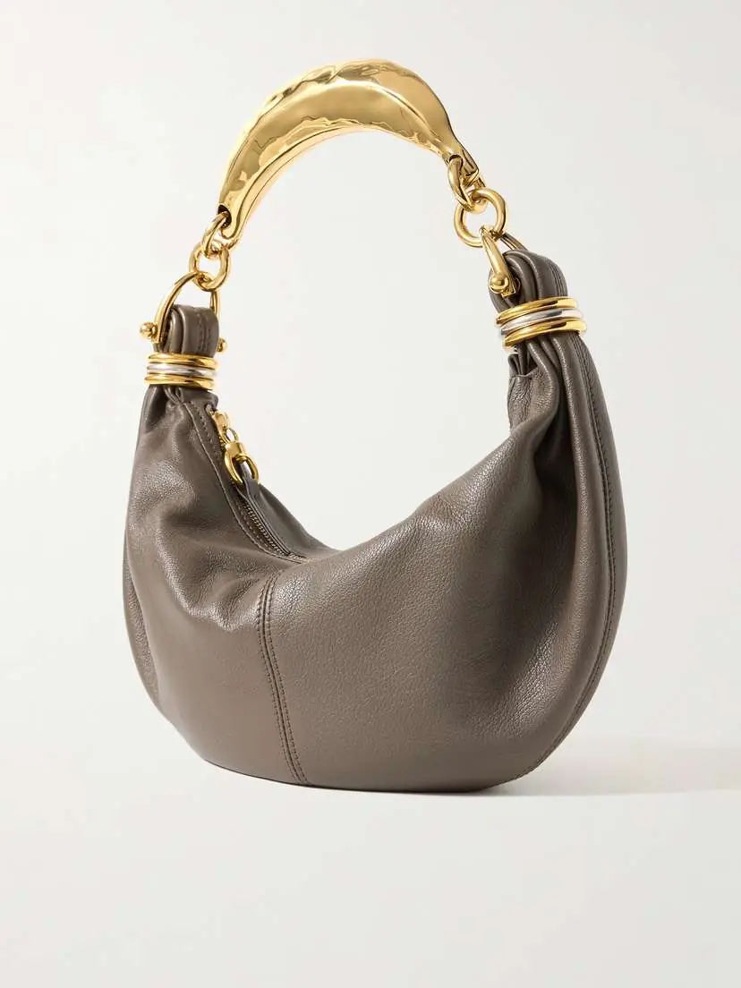Chloé Bracelet Embellished Textured-leather Shoulder Bag | Thumbnail 3