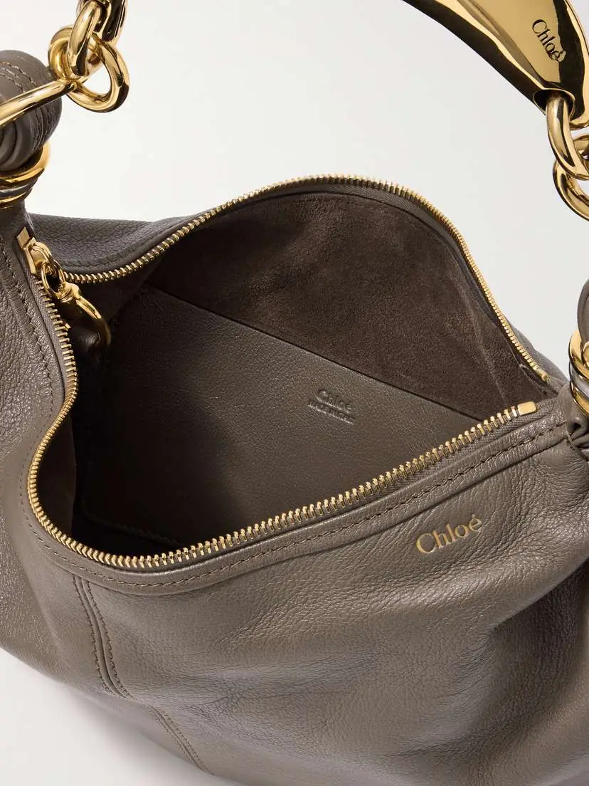 Chloé Bracelet Embellished Textured-leather Shoulder Bag | Thumbnail 5