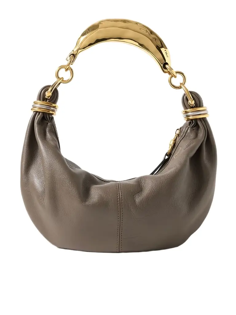 Bracelet Embellished Textured-leather Shoulder Bag