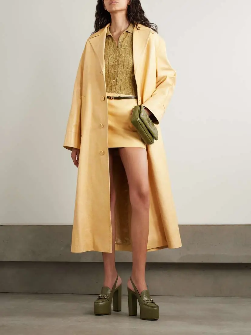 Gucci Textured-leather Mini Skirt | Thumbnail 2 Gucci Textured-leather Mini Skirt | Thumbnail 2