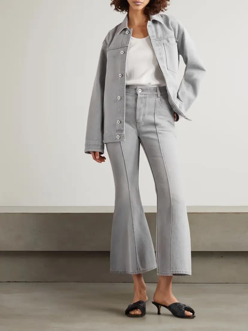 Bottega Veneta Cropped High-rise Flared Jeans | Thumbnail 2 Bottega Veneta Cropped High-rise Flared Jeans | Thumbnail 2