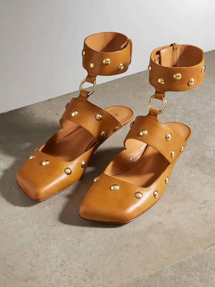 Chloé Jade Studded Leather Pumps | Thumbnail 5