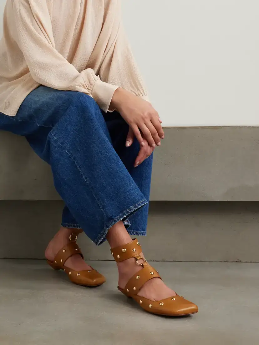 Chloé Jade Studded Leather Pumps | Thumbnail 6