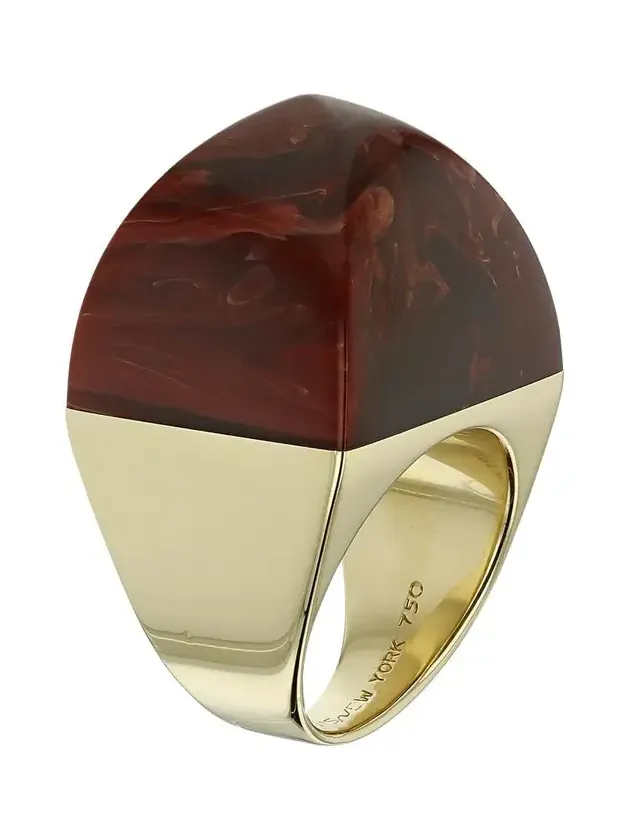 Red Bakelite Kendall Ring Red Bakelite Kendall Ring