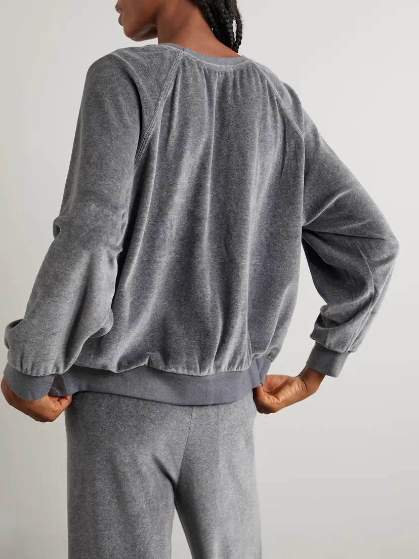 Suzie Kondi Cotton-blend Velour Sweater | Thumbnail 3 Suzie Kondi Cotton-blend Velour Sweater | Thumbnail 3