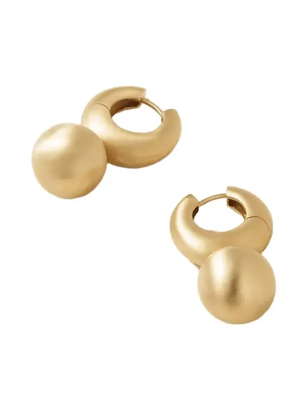 Gumball Puffed Huggies 18-karat Gold Earrings Gumball Puffed Huggies 18-karat Gold Earrings