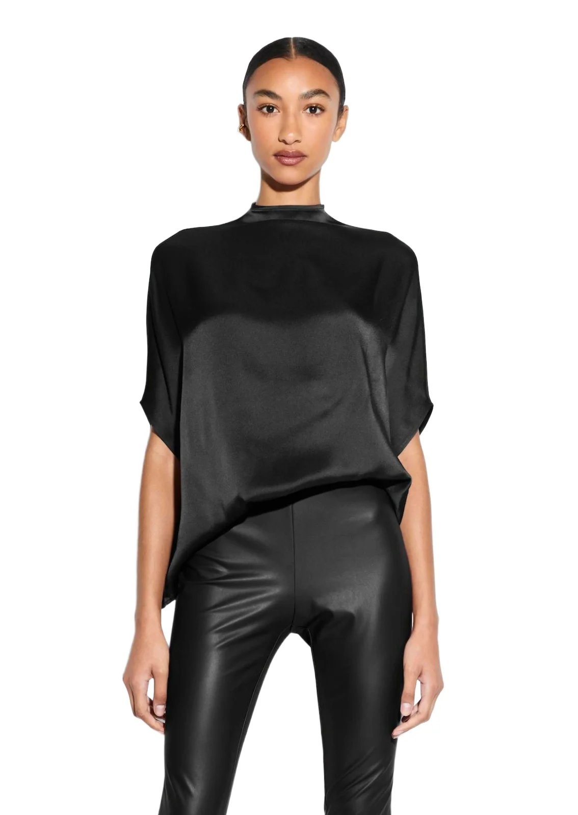 Satin Cape Tee Satin Cape Tee