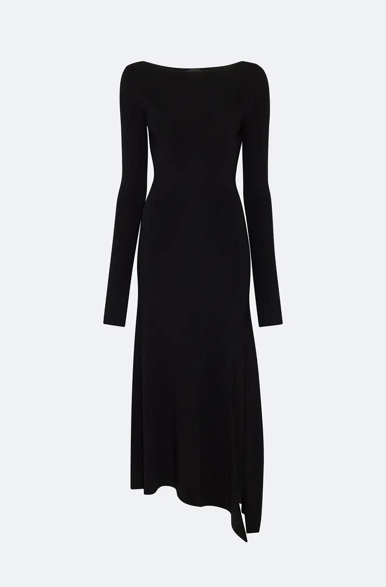 Lapointe Viscose Boatneck Dress | Thumbnail 4 Lapointe Viscose Boatneck Dress | Thumbnail 4