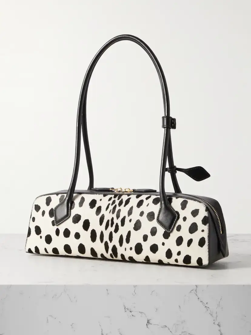 Alaïa Le Teckel Medium Leather-trimmed Printed Calf Hair Shoulder Bag | Thumbnail 3 Alaïa Le Teckel Medium Leather-trimmed Printed Calf Hair Shoulder Bag | Thumbnail 3